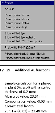 IOLMaster axial length measurement