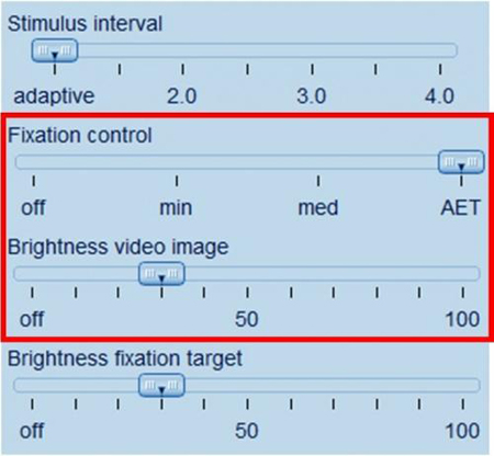 Haag Streit Perimetry OCTOPUS 900 Settings for Exam