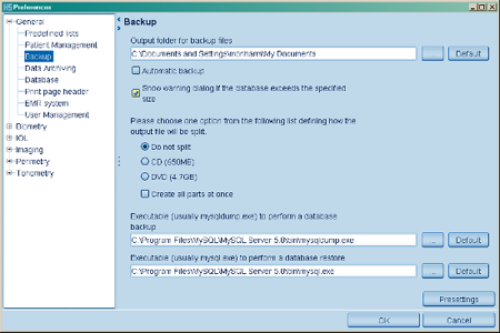 Backup Eyesuite Preferences Haag Streit Lenstar