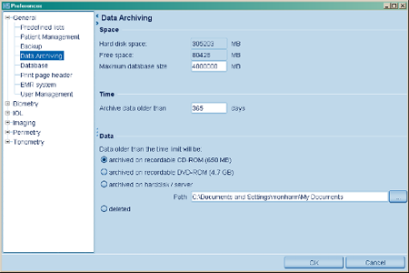 Data Archiving Eyesuite Preferences Haag Streit Lenstar