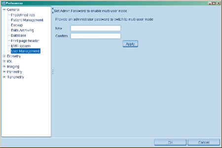 User Management Eyesuite Preferences Haag Streit Lenstar