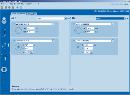 IOL Calculation Measurement Simple Haag Streit Lenstar