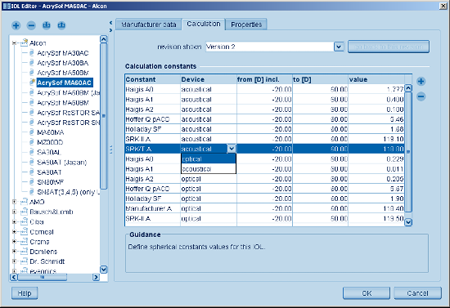 IOL Calculation  Ultrasound New Haag Streit Lenstar