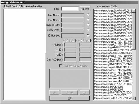 IOLMaster Lens Constants