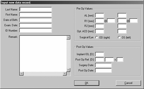 IOLMaster Lens Constants
